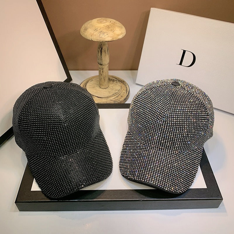Heavy Handmade Rhinestone Full of Diamonds Baseball Cap