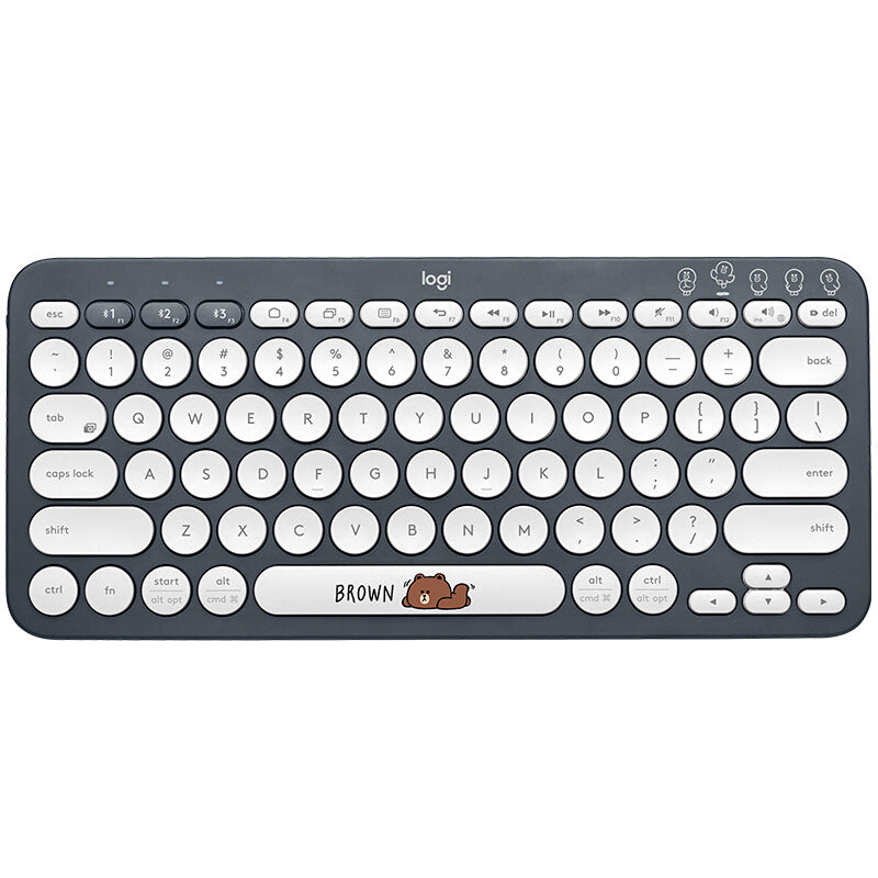 Logitech K380 Mini Bluetooth Wireless Keyboard Tablet Phone Pebble 2 + K390 Set