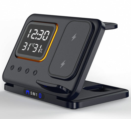 15w Fast Charging 5 in One Tabletop Wireless Charger