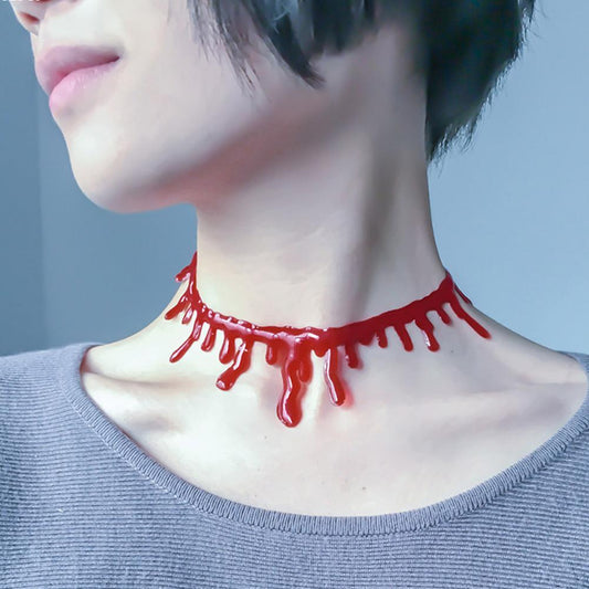 Horror Blood Drip Necklace