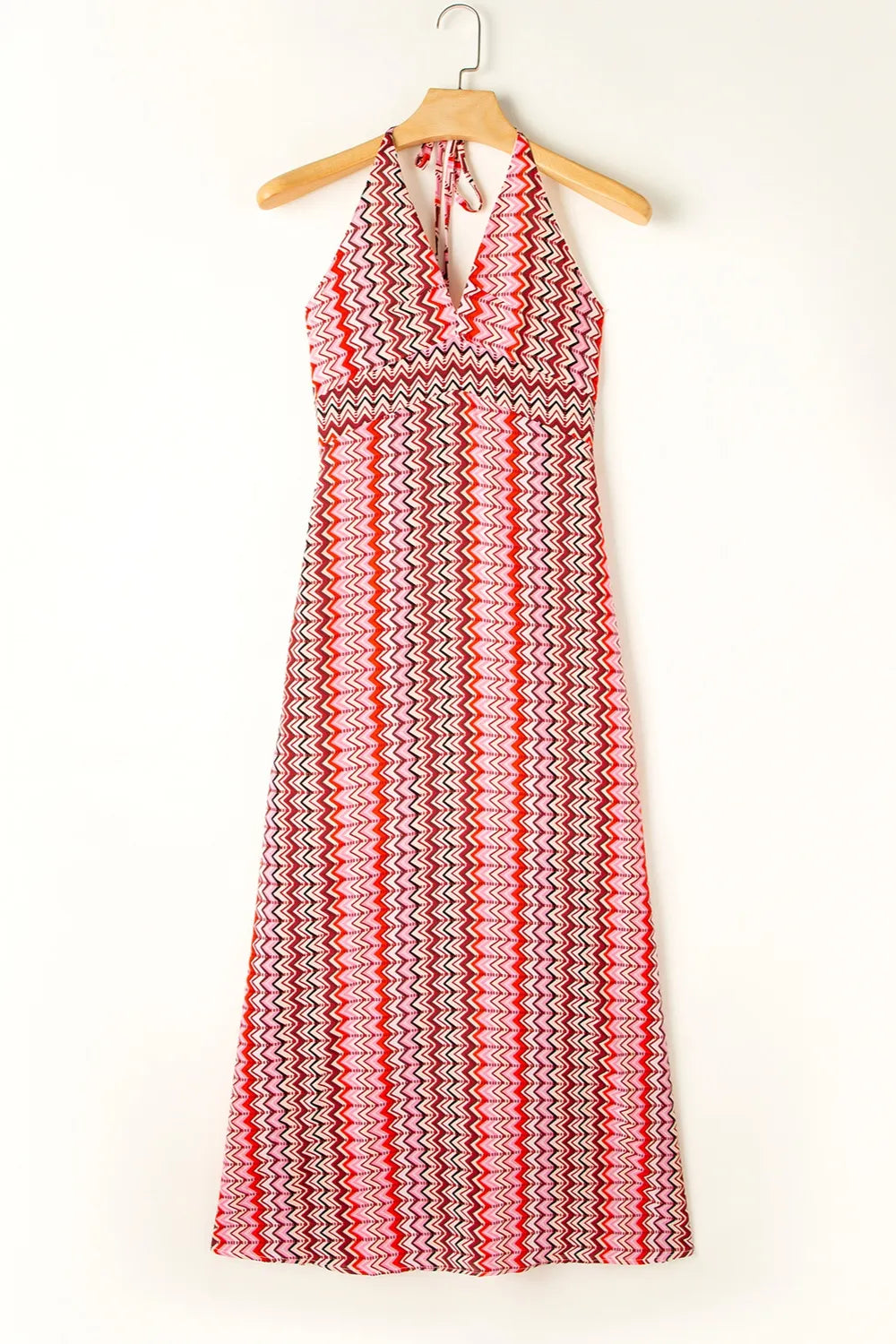 Side Slit Halter Neck Dress