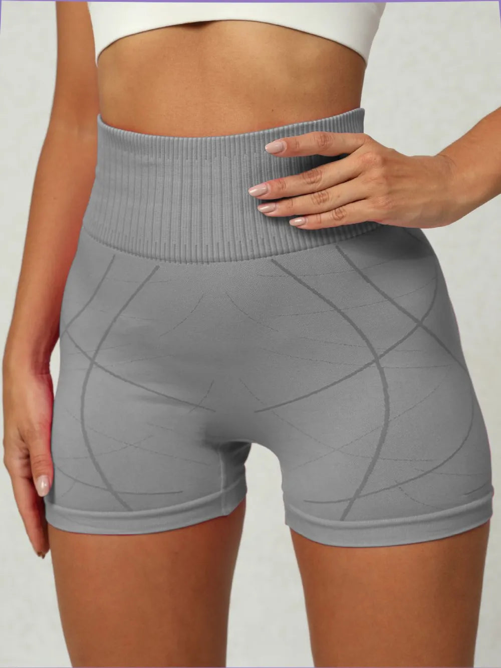High Waist Active Spandex Shorts