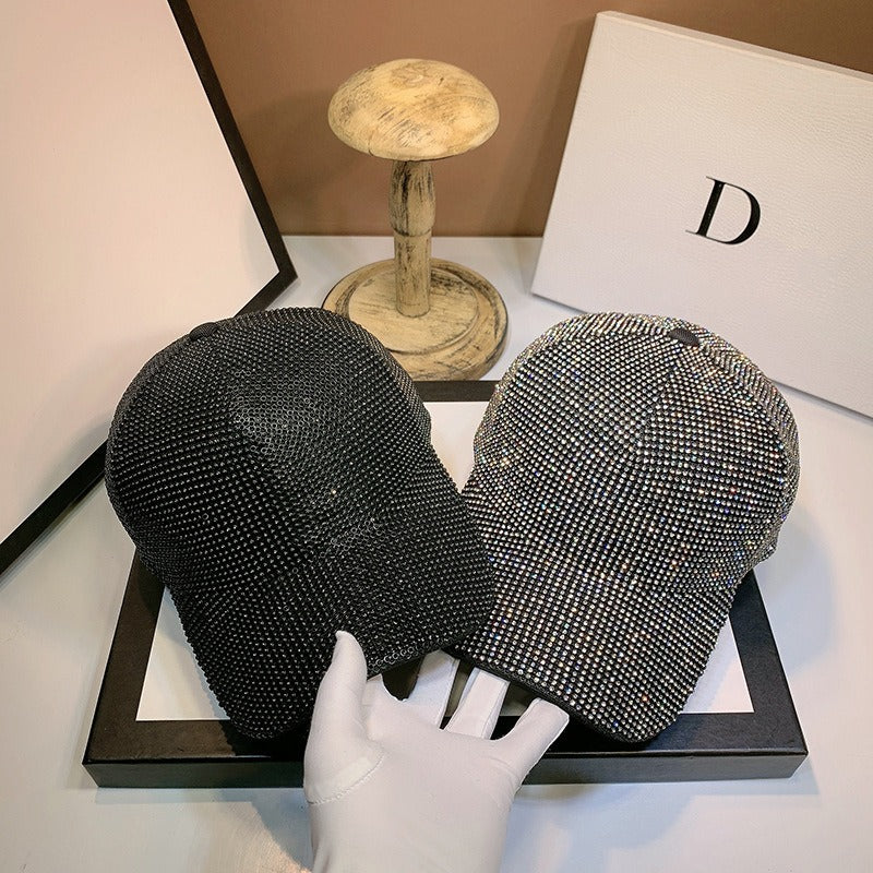 Heavy Handmade Rhinestone Full of Diamonds Baseball Cap
