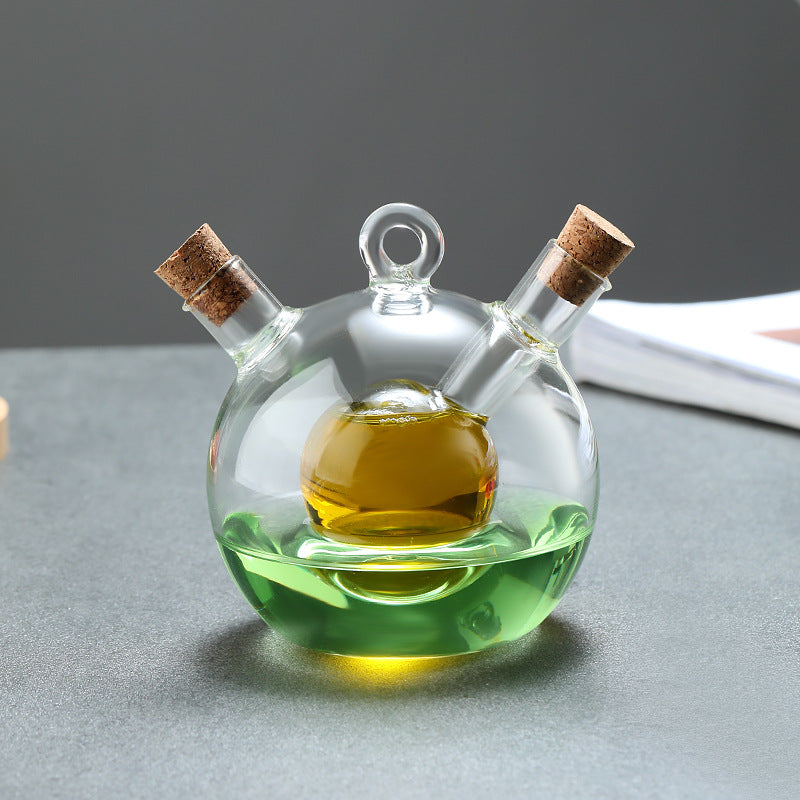 Double-layer 2-in-1 Glass Bottles - Oil, Vinegar, Sauce Bottles