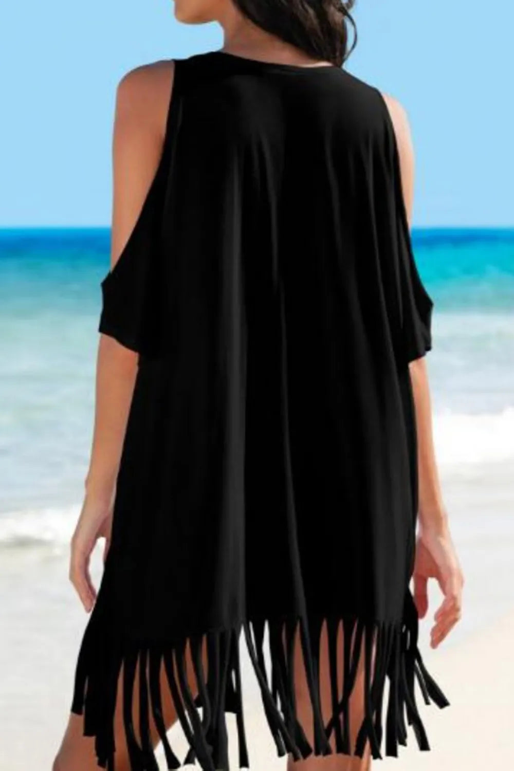 Off Shoulder "Take Me to the Beach" Bikini Cover Up