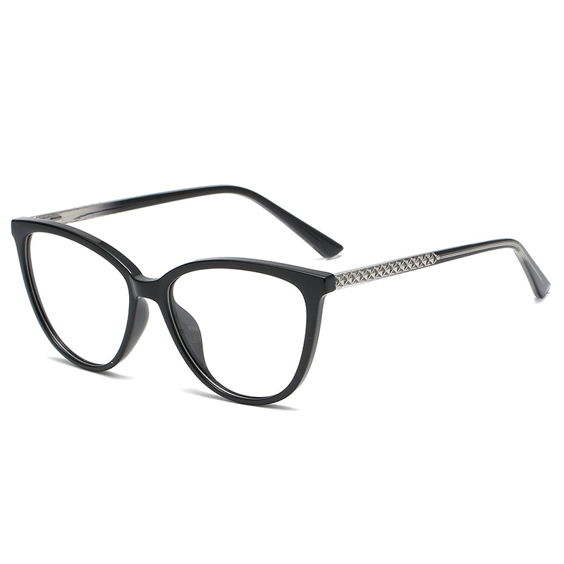 Avant-Garde Cat Eye TR90 Insert Blue-proof Frame Glasses
