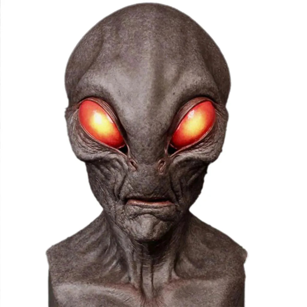 Alien Scary Big Eyes Horror Full Head Latex Mask