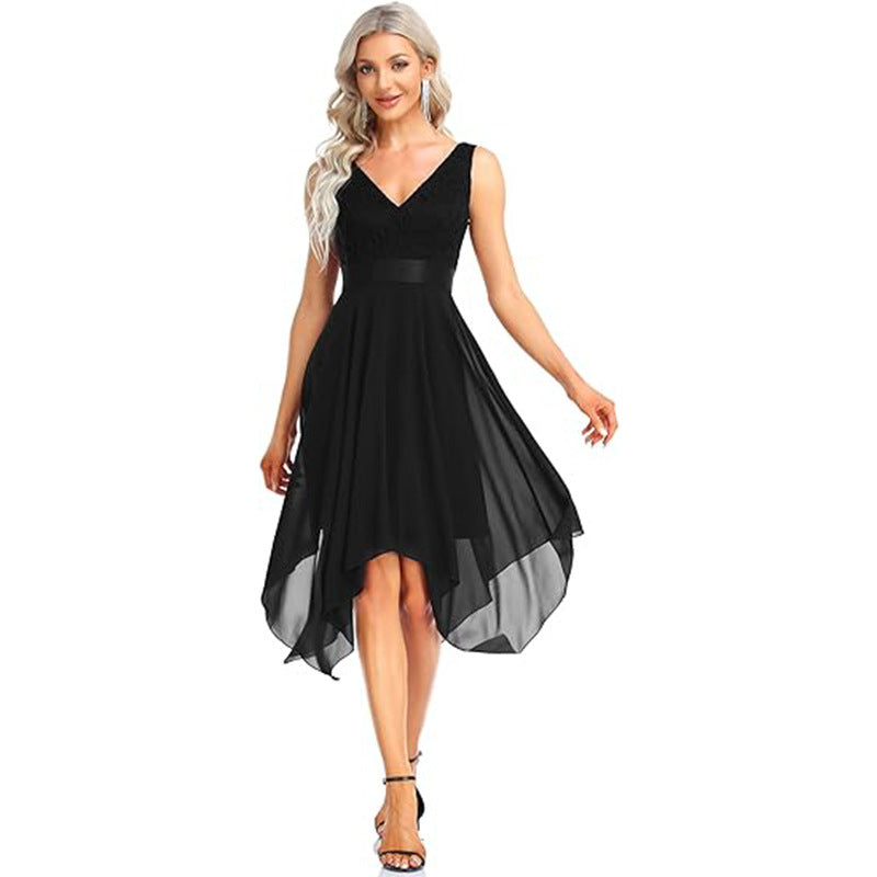 Lace Chiffon Cocktail Dress