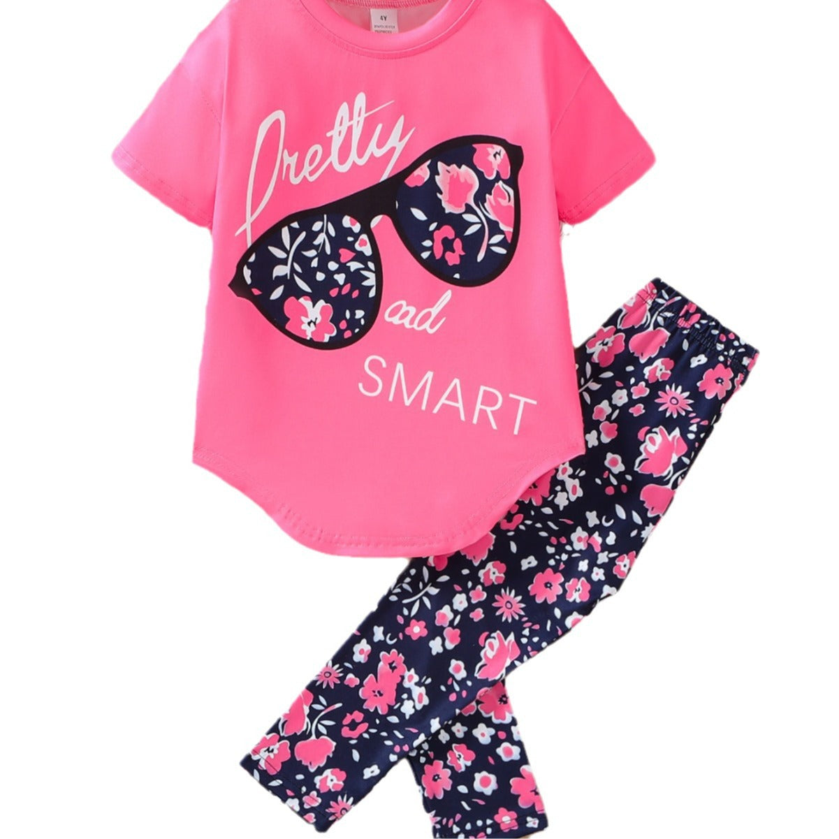 "Pretty and Smart" Short Sleeve Pants Set