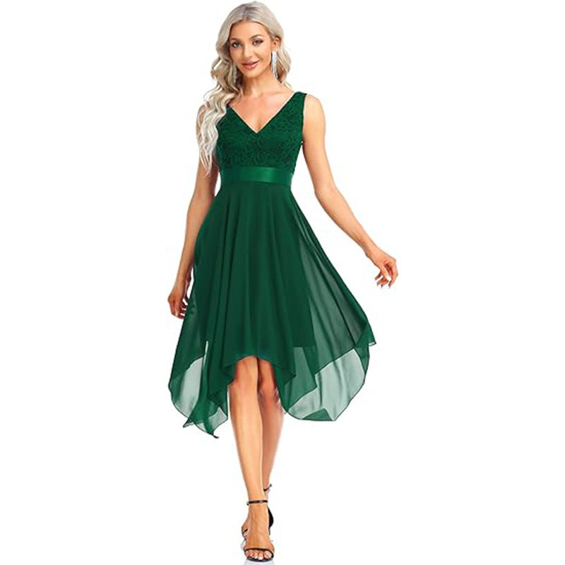 Lace Chiffon Cocktail Dress