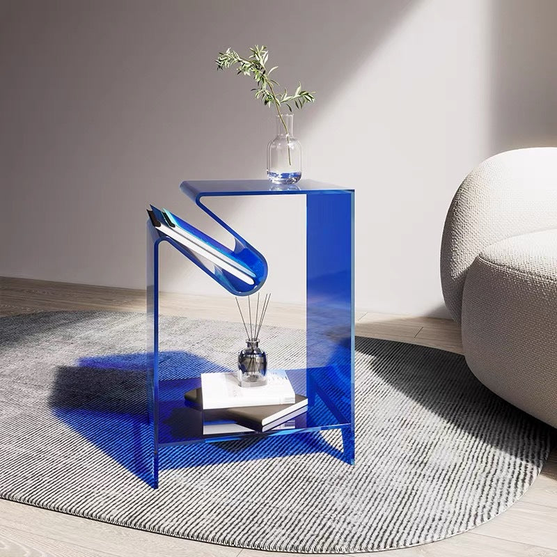Simple Geometric Acrylic Transparent Tea Table