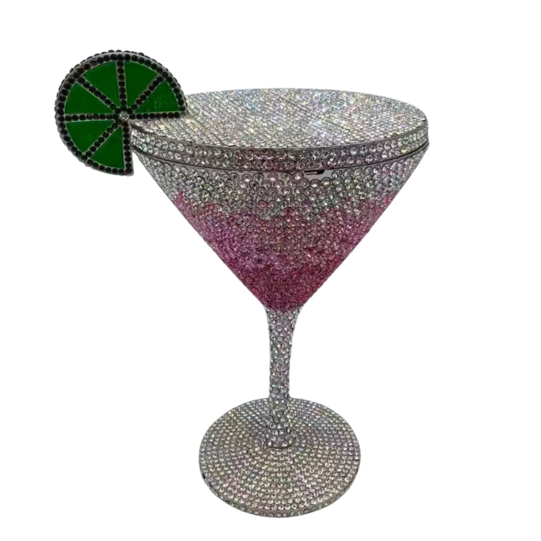 Cocktail Goblet Diamond Clutch