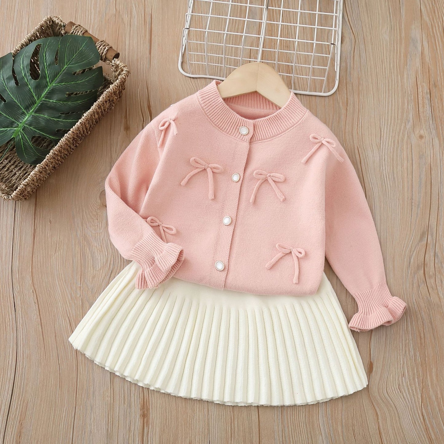 Retro Sweater Skirt Set