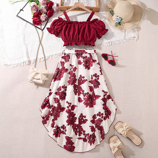 Retro Print Unique Two-piece Set