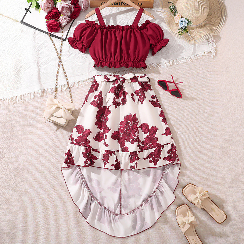 Retro Print Unique Two-piece Set
