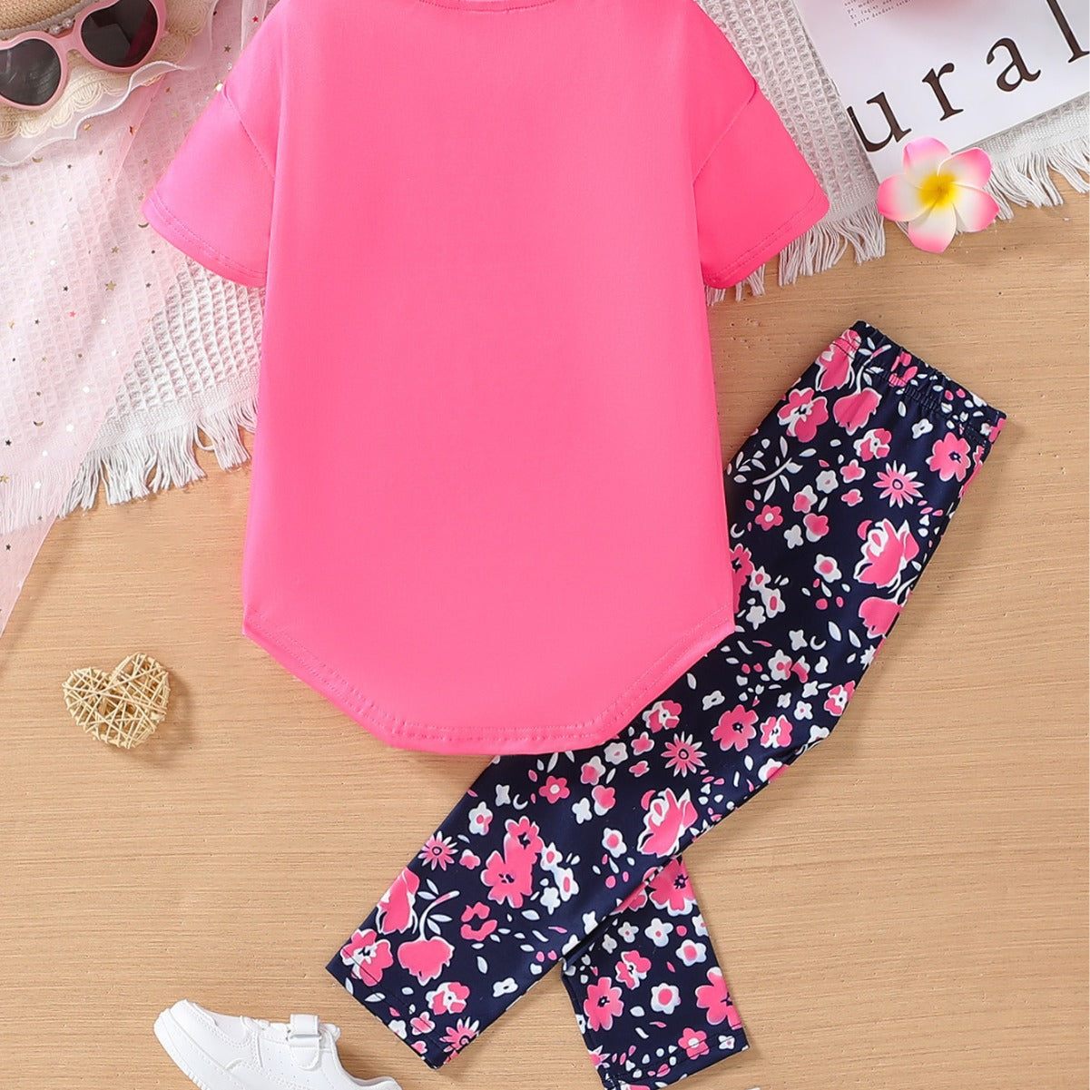 "Pretty and Smart" Short Sleeve Pants Set