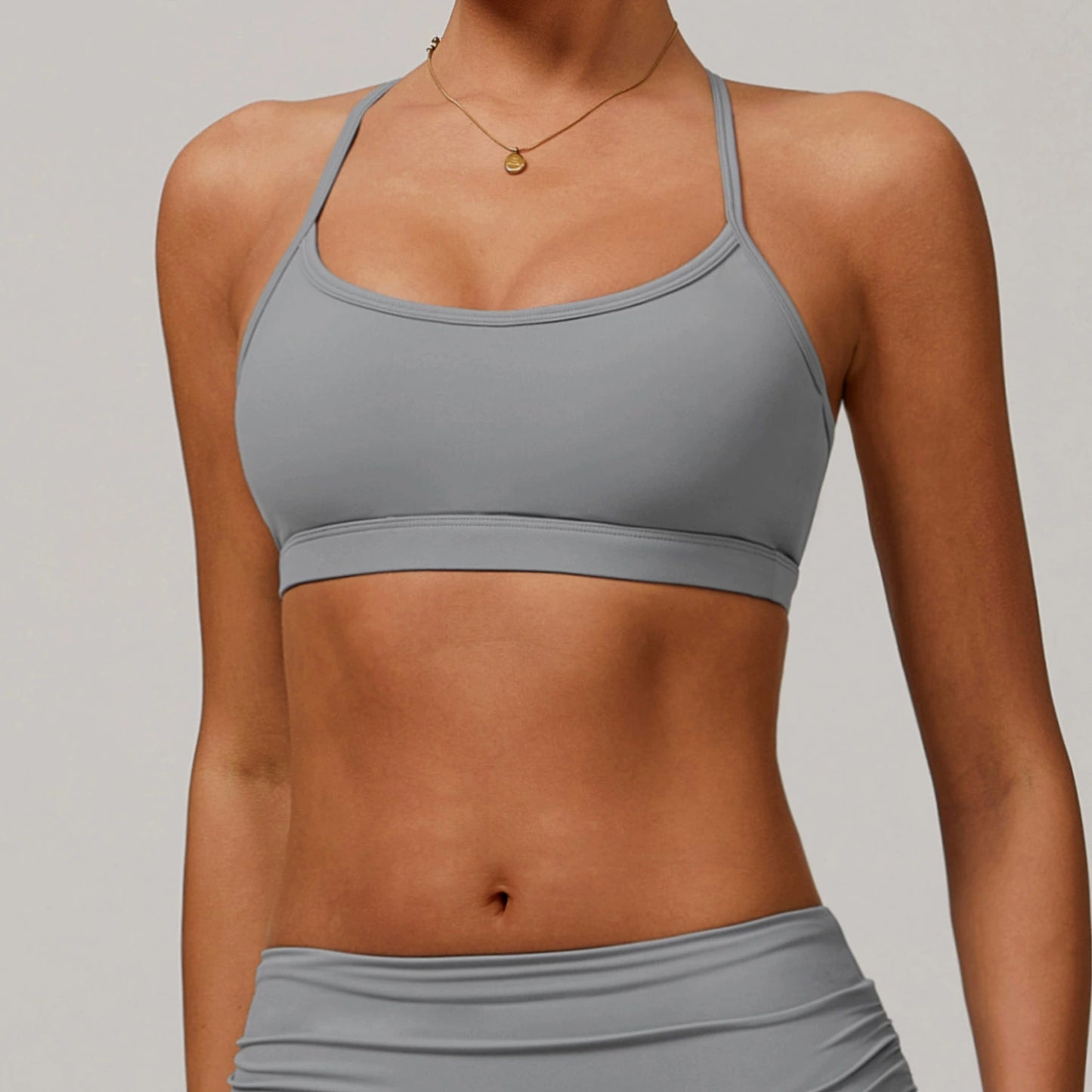 Quick-Drying High Elastic Nude Feel Fitness Set