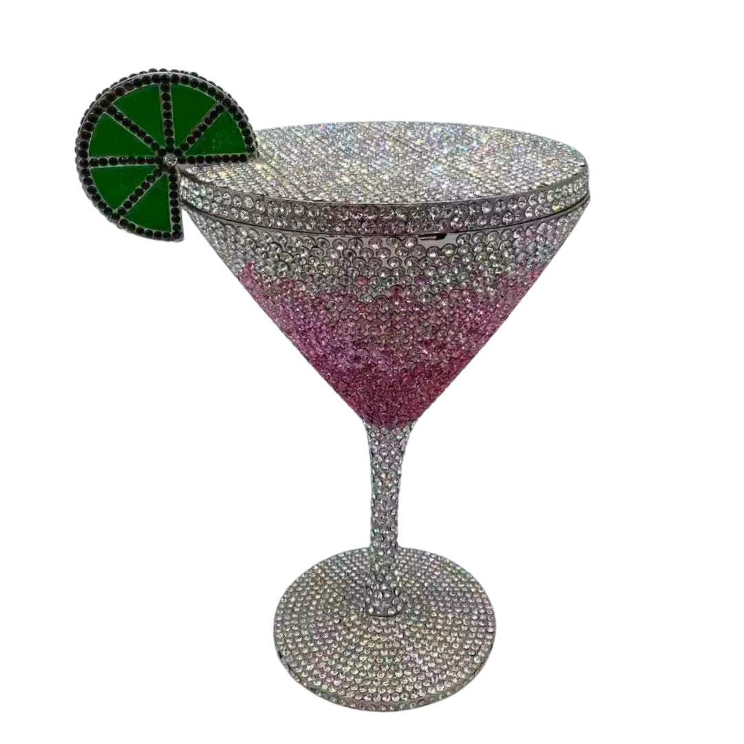 Cocktail Goblet Diamond Clutch