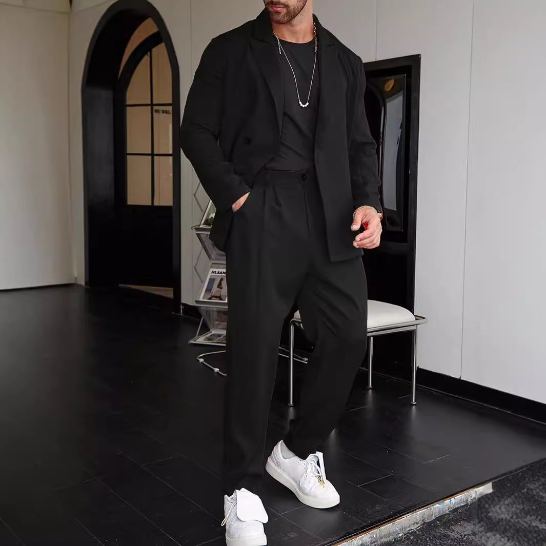 Loose Button Down Casual Suit