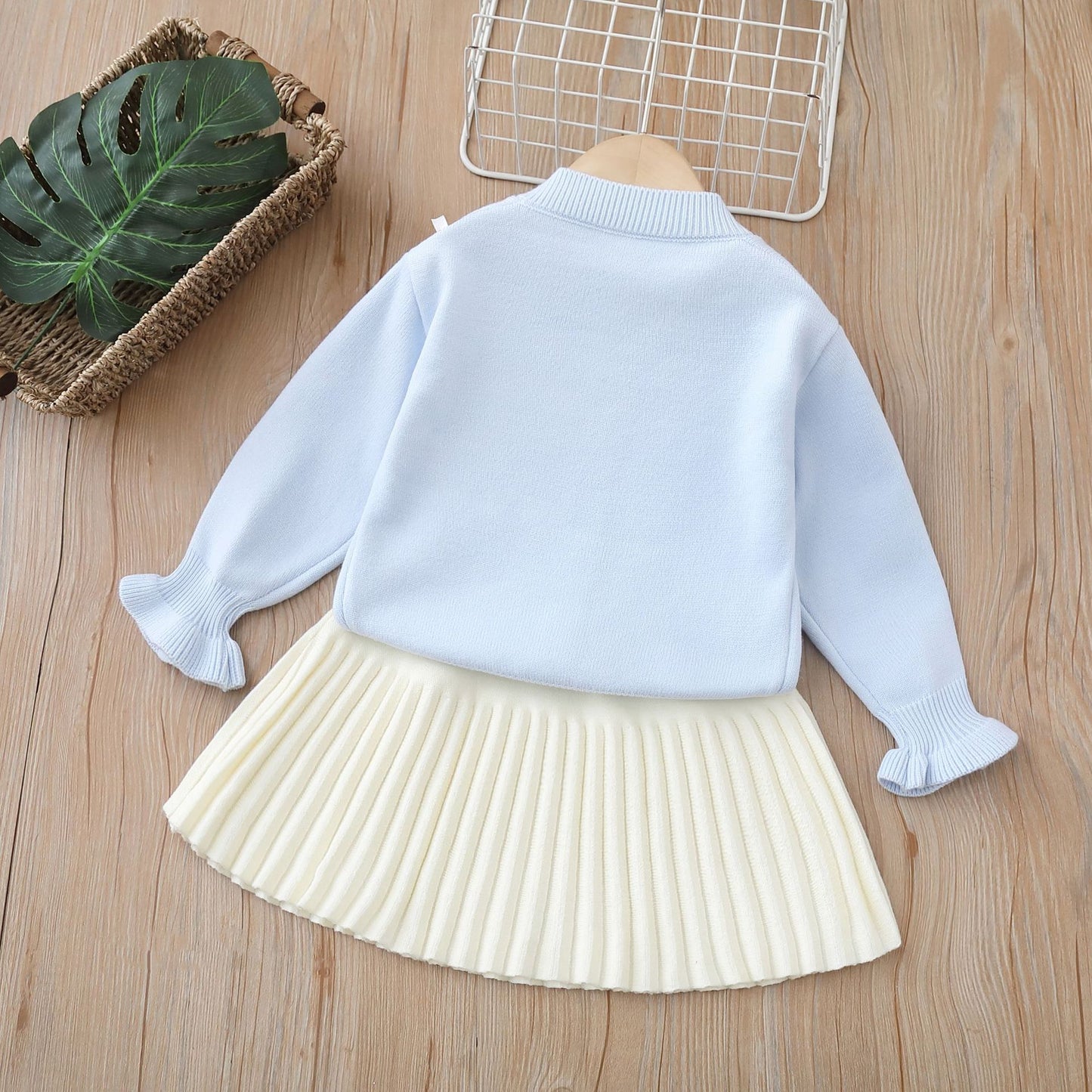 Retro Sweater Skirt Set