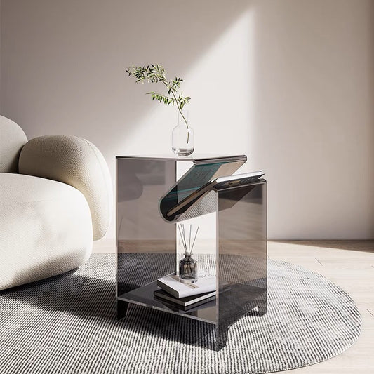 Simple Geometric Acrylic Transparent Tea Table