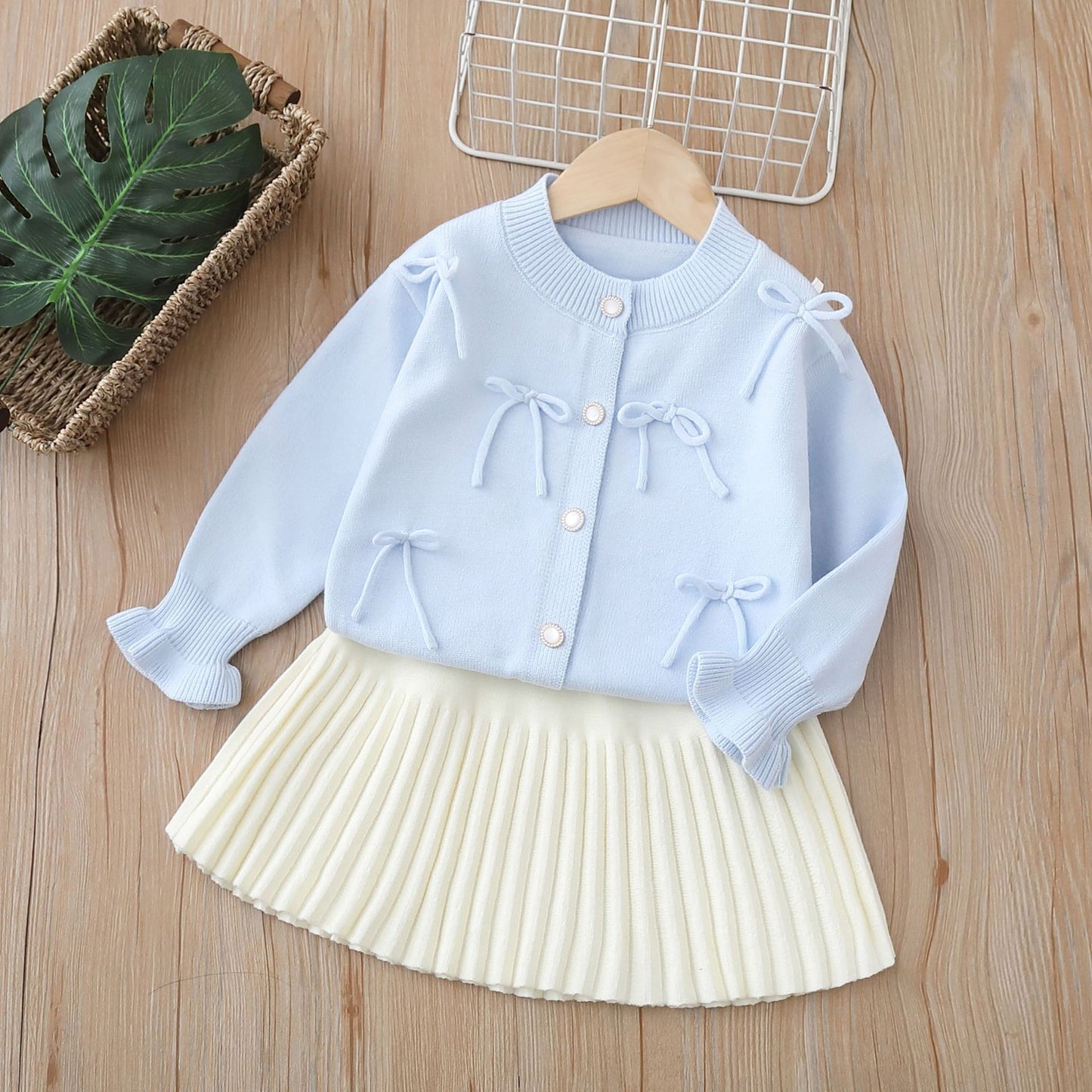 Retro Sweater Skirt Set