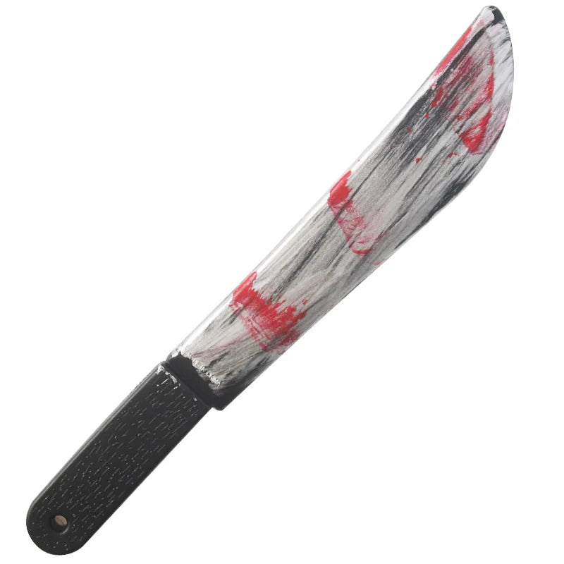 Halloween Bloody Knife DIY Party Decoration Plastic Kitchen Knife Halloween Props
