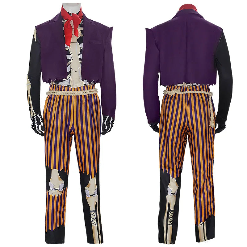 Hector Rivera Halloween Coco Suit Skeleton Cosplay Clothing Great-grandfather Outfit