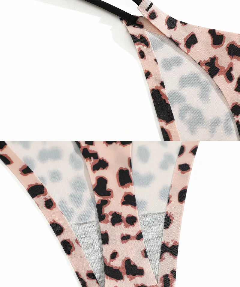 FINETOO Seamless Thin Strap Low Waist Thong - 4PCS