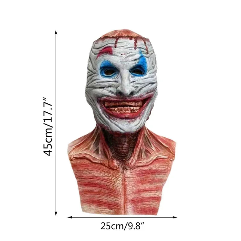 Double-layer Ripped Mask Bloody Horror Skull Latex Mask