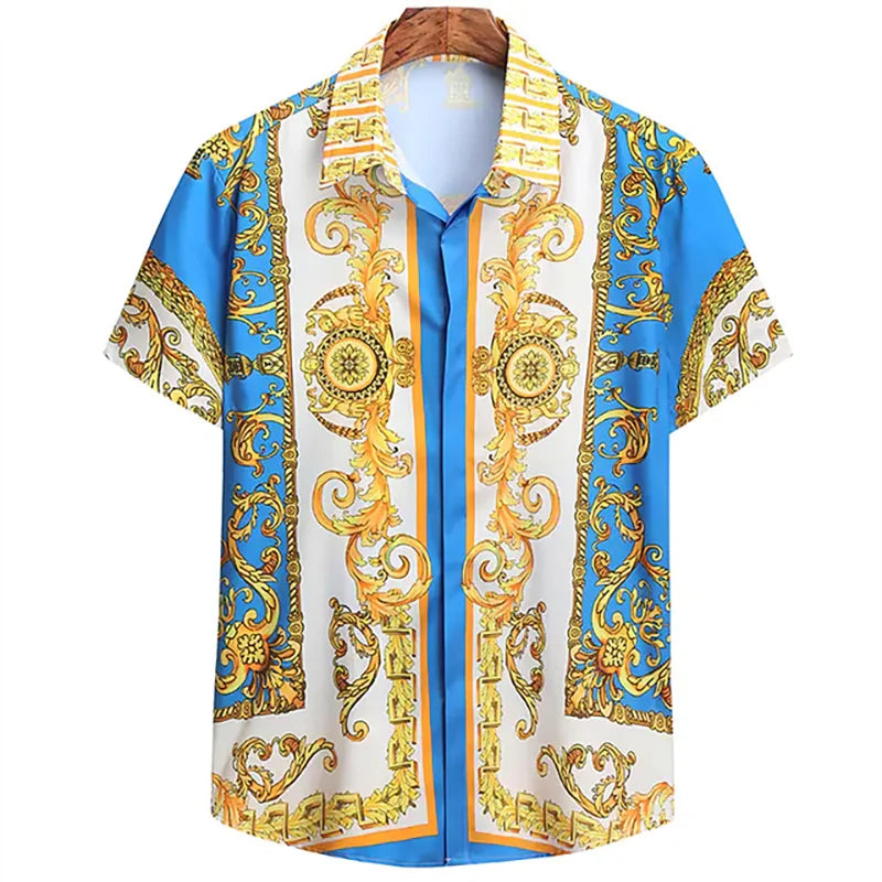Short Sleeve Royal Soft Silk Button Down