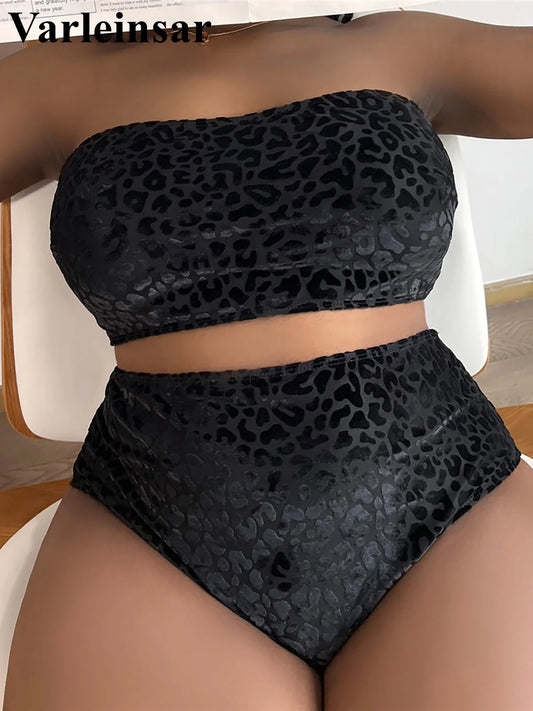 Leopard Two-Piece Bikini - Plus Size