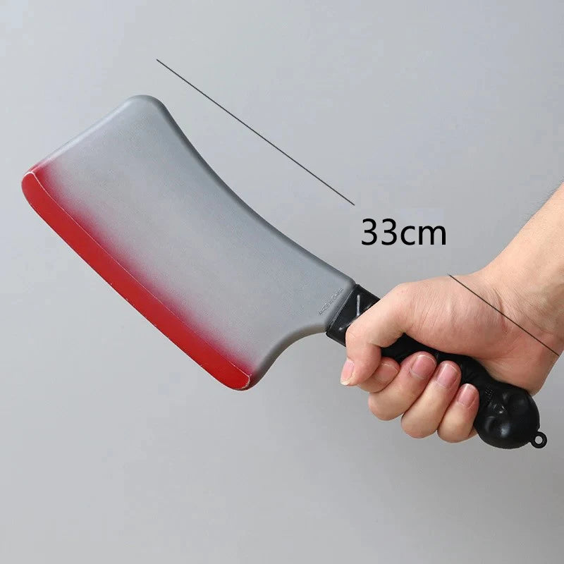 Halloween Bloody Knife DIY Party Decoration Plastic Kitchen Knife Halloween Props