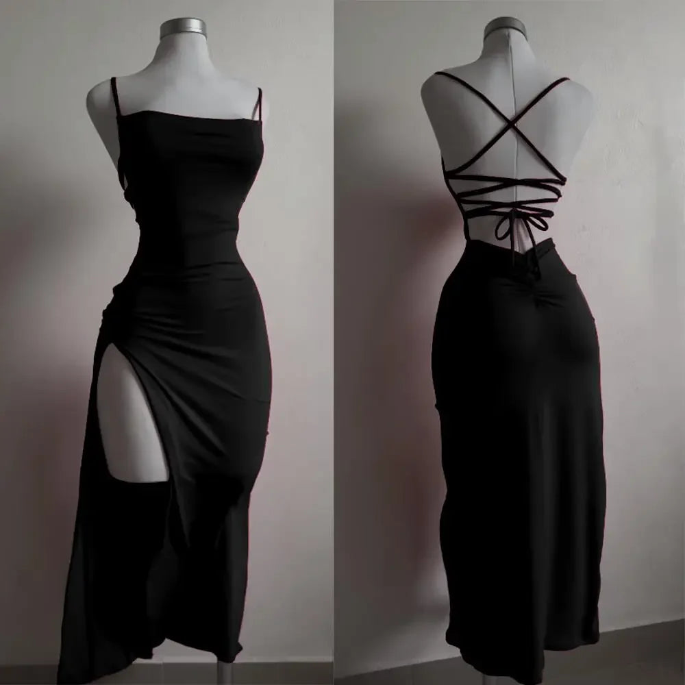 High Sensibility Halter Strap Hip Dress