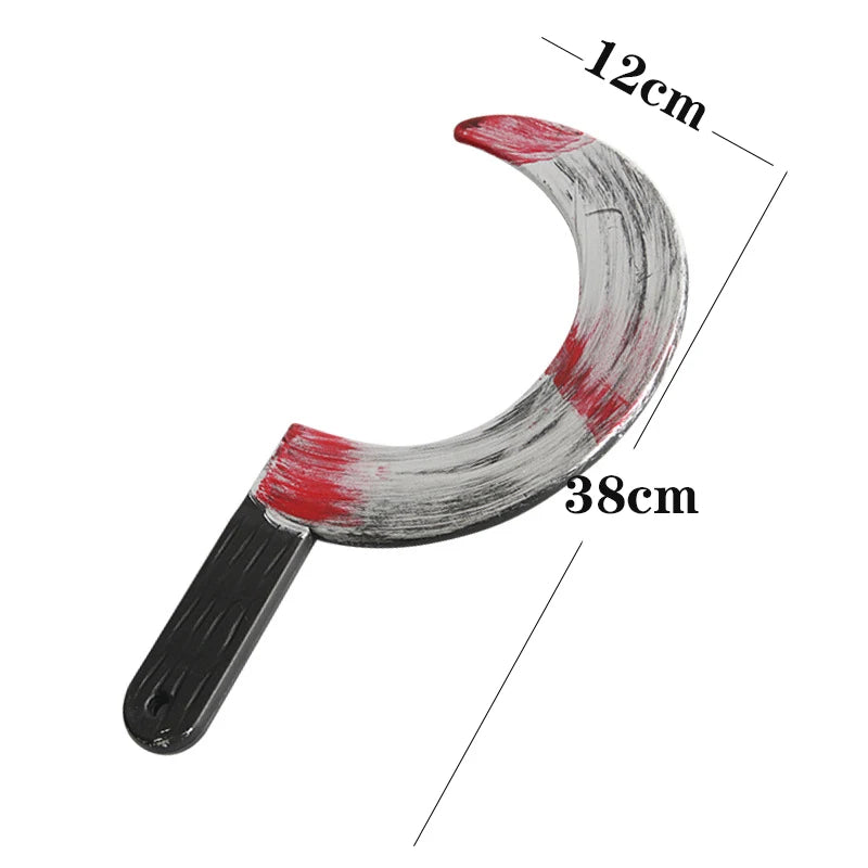 Halloween Bloody Knife DIY Party Decoration Plastic Kitchen Knife Halloween Props