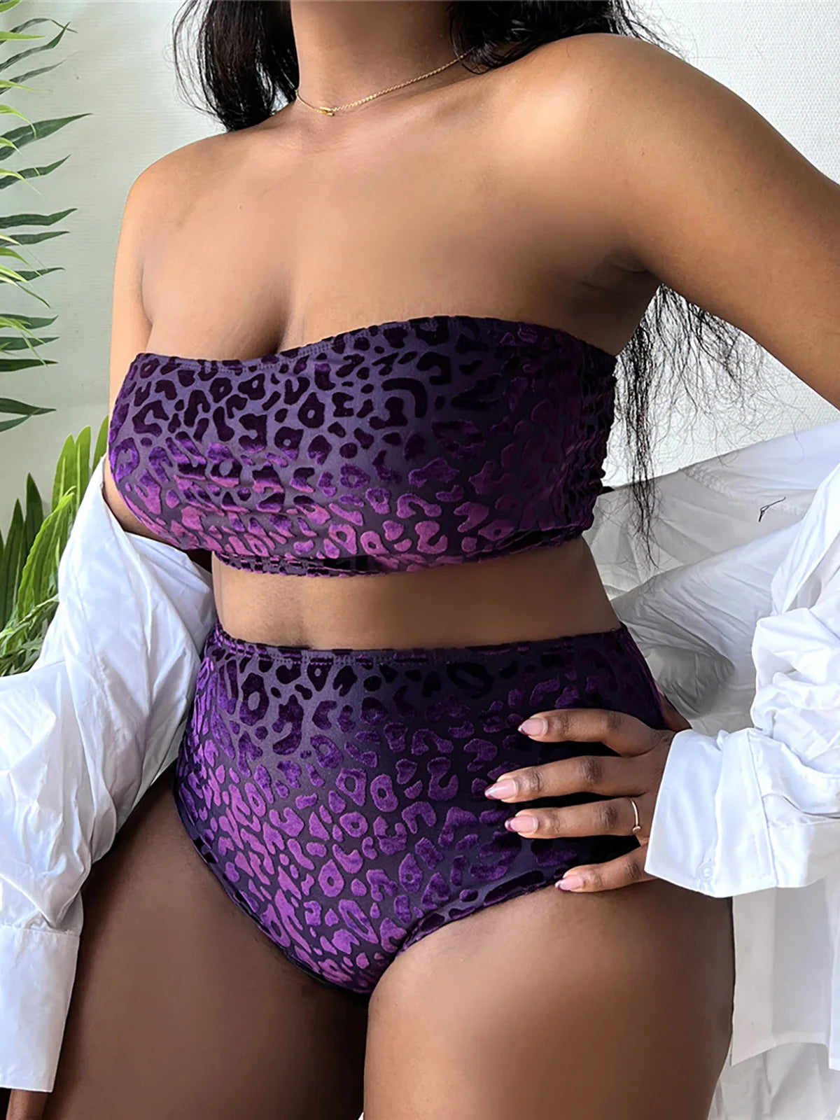 Leopard Two-Piece Bikini - Plus Size