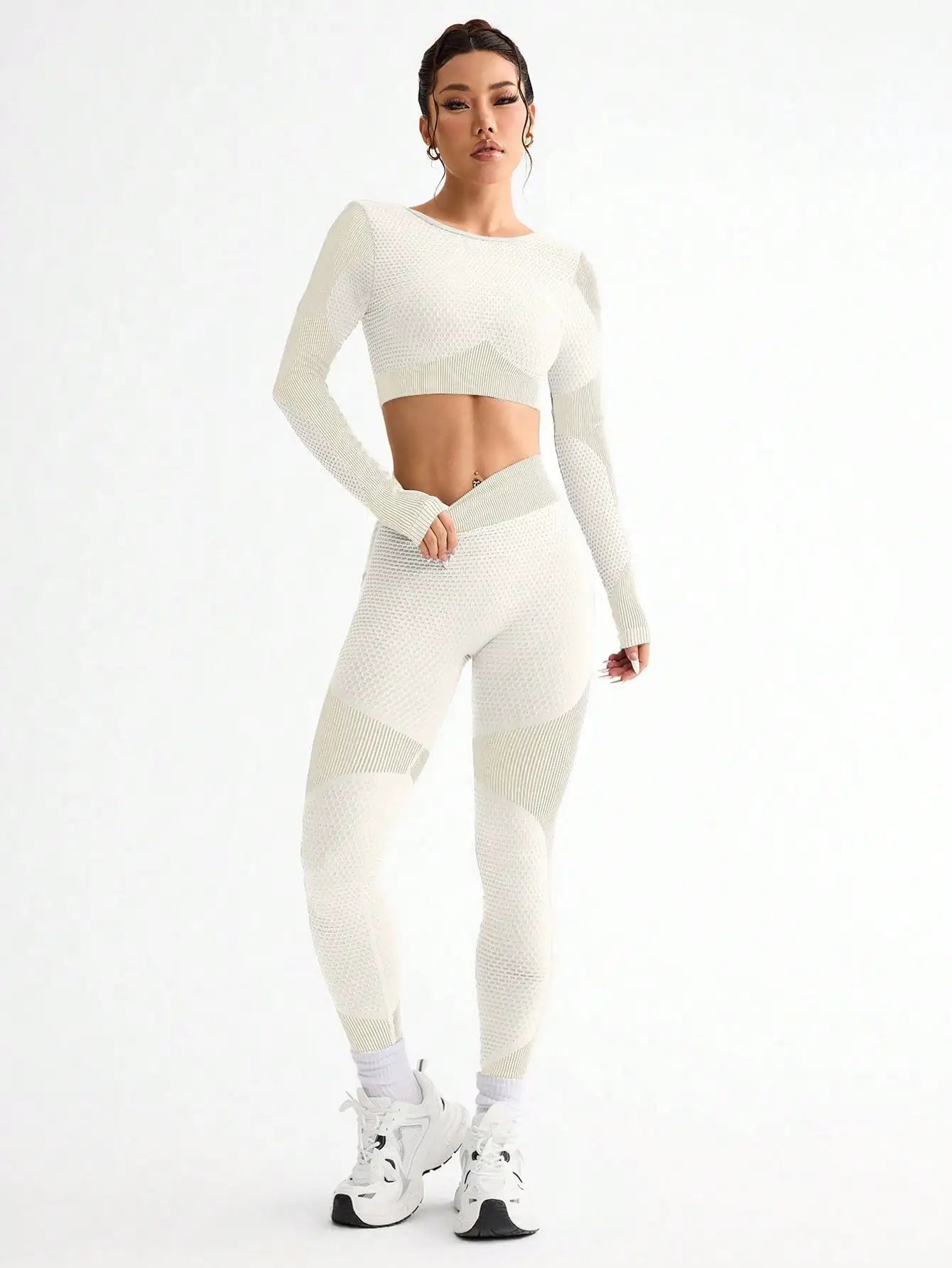 Breathable Seamless Yoga Suit - 2pcs