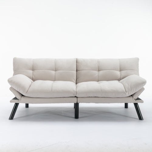 Convertible Folding Modern Sofa Bed - Cream