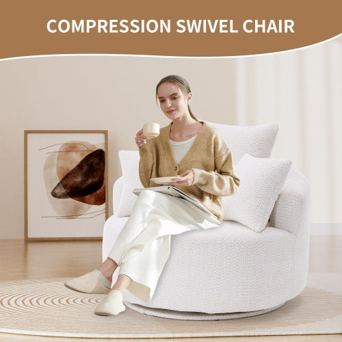 SWIVEL COMPRESSION CHAIR Single-seat Compression Chair, Crochet Yarn Material