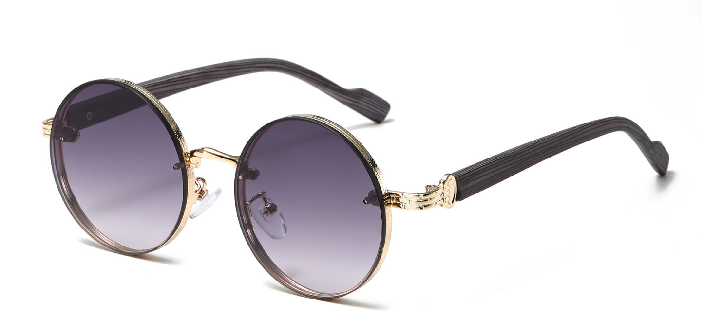 Metal Round Frame Sunglasses