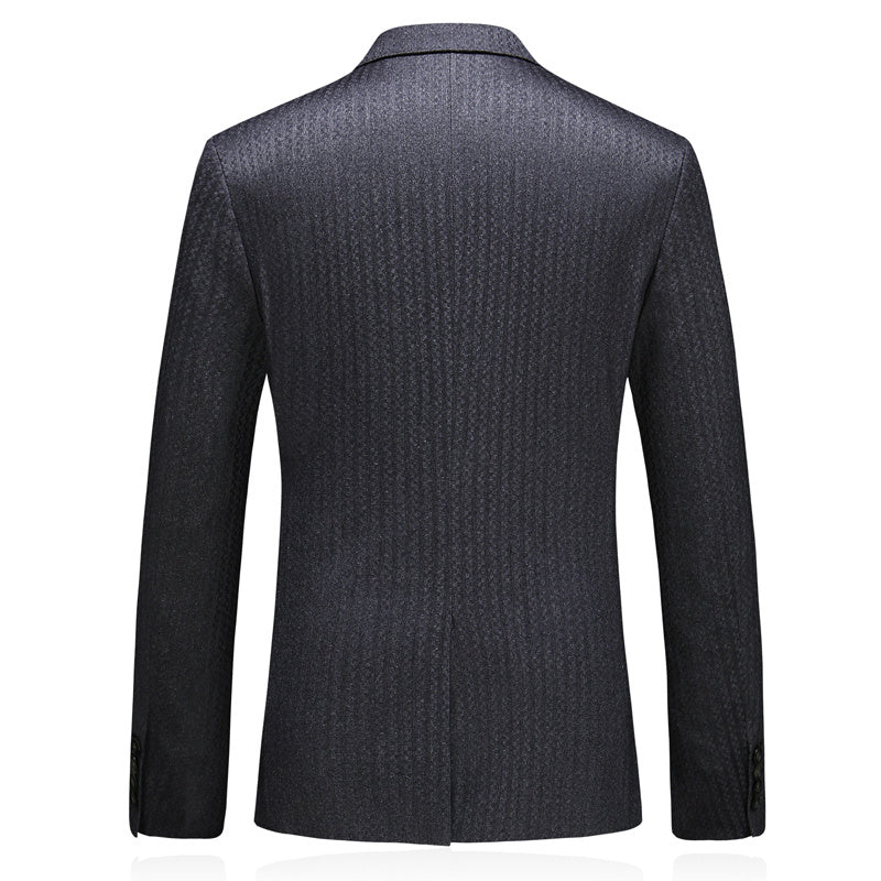 Striped Single Breasted Casual Blazer