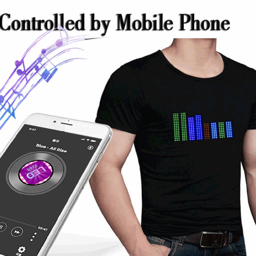 Bar Electric Sound Couple LED Tee