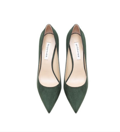 Suede Stiletto High Heels