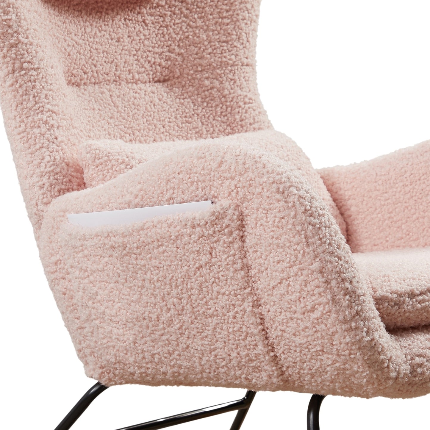 Nursery Rocking Chair with High Backrest