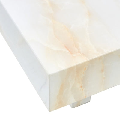 Coffee Table With Imitation Marble Patterns - Made Of MDF Material