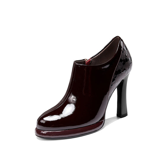 French Patent Leather High Heels