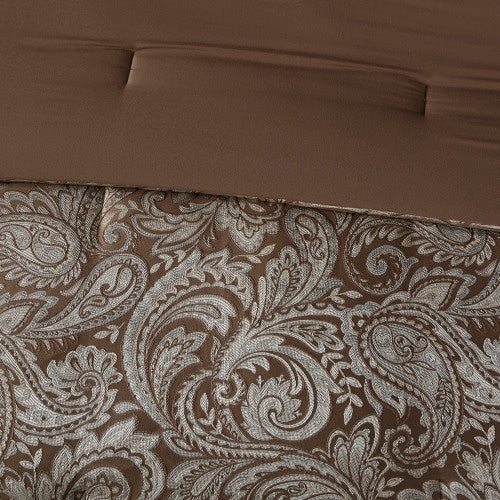 12 Piece Comforter Set With Cotton Bed Sheets - Full Size