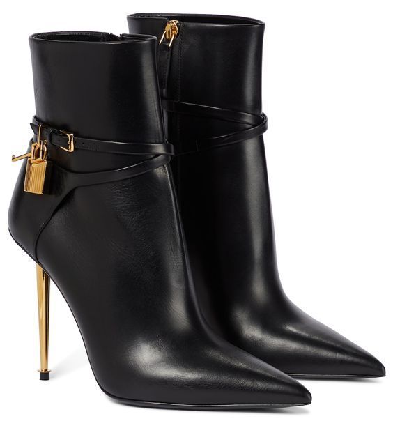 Ankle Lock Pointed Toe Ankle Boots