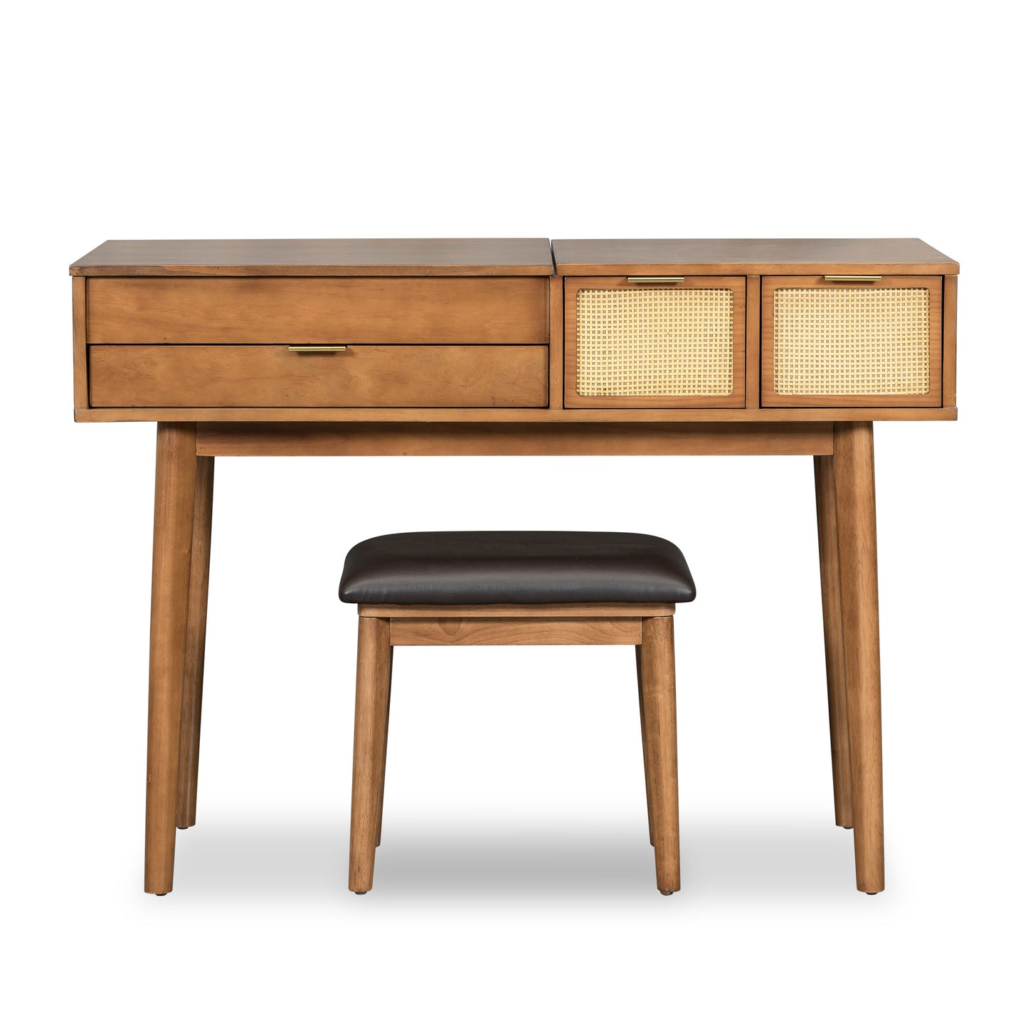 43.3 Inch Classic Wooden Makeup Vanity Set