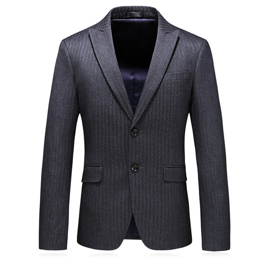 Striped Single Breasted Casual Blazer